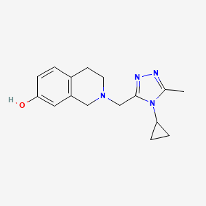 2-[(4-cyclopropyl-5-methyl-1,2,4-triazol-3-yl)methyl]-3,4-dihydro-1H-isoquinolin-7-ol