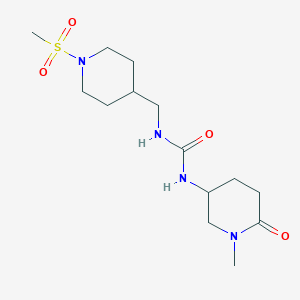 1-(1-Methyl-6-oxopiperidin-3-yl)-3-[(1-methylsulfonylpiperidin-4-yl)methyl]urea