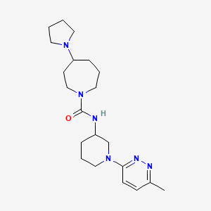 N-[1-(6-methylpyridazin-3-yl)piperidin-3-yl]-4-pyrrolidin-1-ylazepane-1-carboxamide