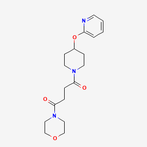 1-Morpholin-4-yl-4-(4-pyridin-2-yloxypiperidin-1-yl)butane-1,4-dione