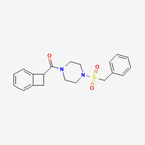 molecular formula C20H22N2O3S B6753452 (4-Benzylsulfonylpiperazin-1-yl)-(7-bicyclo[4.2.0]octa-1,3,5-trienyl)methanone 