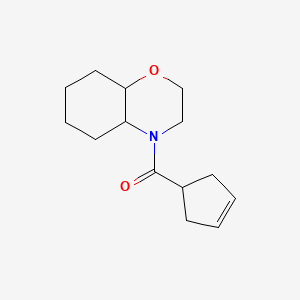 2,3,4a,5,6,7,8,8a-Octahydrobenzo[b][1,4]oxazin-4-yl(cyclopent-3-en-1-yl)methanone