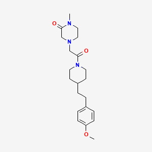 4-[2-[4-[2-(4-Methoxyphenyl)ethyl]piperidin-1-yl]-2-oxoethyl]-1-methylpiperazin-2-one