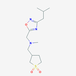 1-(1,1-dioxothiolan-3-yl)-N-methyl-N-[[3-(2-methylpropyl)-1,2,4-oxadiazol-5-yl]methyl]methanamine