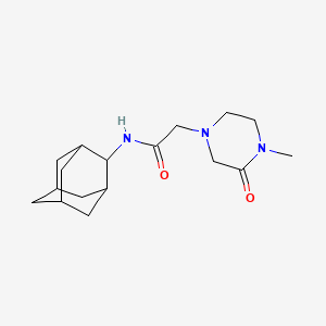 N-(2-adamantyl)-2-(4-methyl-3-oxopiperazin-1-yl)acetamide