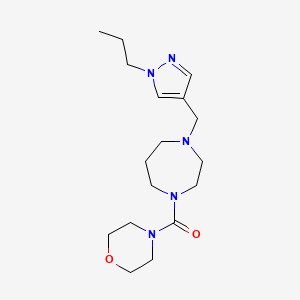 Morpholin-4-yl-[4-[(1-propylpyrazol-4-yl)methyl]-1,4-diazepan-1-yl]methanone