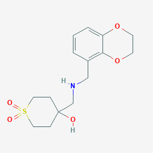 4-[(2,3-Dihydro-1,4-benzodioxin-5-ylmethylamino)methyl]-1,1-dioxothian-4-ol