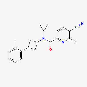 5-cyano-N-cyclopropyl-6-methyl-N-[3-(2-methylphenyl)cyclobutyl]pyridine-2-carboxamide