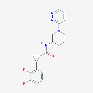 2-(2,3-difluorophenyl)-N-(1-pyridazin-3-ylpiperidin-3-yl)cyclopropane-1-carboxamide