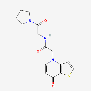 N-(2-oxo-2-pyrrolidin-1-ylethyl)-2-(7-oxothieno[3,2-b]pyridin-4-yl)acetamide