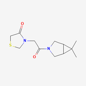 3-[2-(6,6-Dimethyl-3-azabicyclo[3.1.0]hexan-3-yl)-2-oxoethyl]-1,3-thiazolidin-4-one