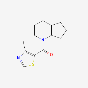 2,3,4,4a,5,6,7,7a-Octahydrocyclopenta[b]pyridin-1-yl-(4-methyl-1,3-thiazol-5-yl)methanone