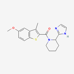 [2-(1H-imidazol-2-yl)piperidin-1-yl]-(5-methoxy-3-methyl-1-benzothiophen-2-yl)methanone