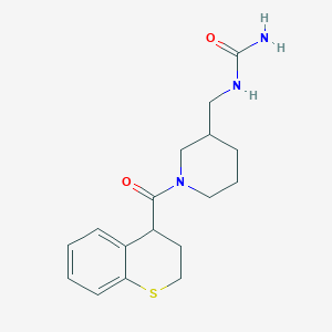 molecular formula C17H23N3O2S B6753806 [1-(3,4-dihydro-2H-thiochromene-4-carbonyl)piperidin-3-yl]methylurea 