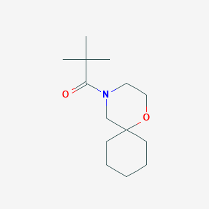 2,2-Dimethyl-1-(1-oxa-4-azaspiro[5.5]undecan-4-yl)propan-1-one