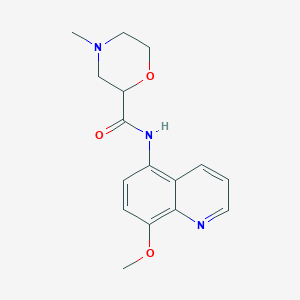 N-(8-methoxyquinolin-5-yl)-4-methylmorpholine-2-carboxamide