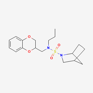 N-(2,3-dihydro-1,4-benzodioxin-3-ylmethyl)-N-propyl-2-azabicyclo[2.2.1]heptane-2-sulfonamide