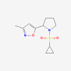 5-(1-Cyclopropylsulfonylpyrrolidin-2-yl)-3-methyl-1,2-oxazole