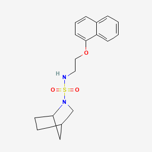 N-(2-naphthalen-1-yloxyethyl)-2-azabicyclo[2.2.1]heptane-2-sulfonamide