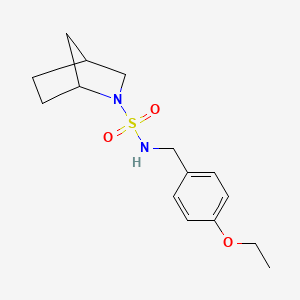 N-[(4-ethoxyphenyl)methyl]-2-azabicyclo[2.2.1]heptane-2-sulfonamide