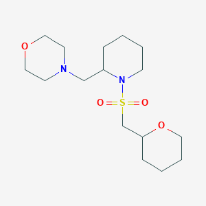 4-[[1-(Oxan-2-ylmethylsulfonyl)piperidin-2-yl]methyl]morpholine