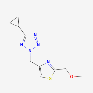 4-[(5-Cyclopropyltetrazol-2-yl)methyl]-2-(methoxymethyl)-1,3-thiazole