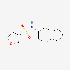 N-(2,3,3a,4,5,6,7,7a-octahydro-1H-inden-5-yl)oxolane-3-sulfonamide