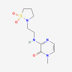 3-[2-(1,1-Dioxo-1,2-thiazolidin-2-yl)ethylamino]-1-methylpyrazin-2-one