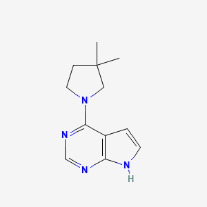 4-(3,3-dimethylpyrrolidin-1-yl)-7H-pyrrolo[2,3-d]pyrimidine