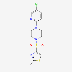 4-[4-(5-Chloropyridin-2-yl)piperazin-1-yl]sulfonyl-2-methyl-1,3-thiazole