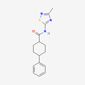 N-(3-methyl-1,2,4-thiadiazol-5-yl)-4-phenylcyclohexane-1-carboxamide