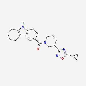 [3-(5-cyclopropyl-1,2,4-oxadiazol-3-yl)piperidin-1-yl]-(6,7,8,9-tetrahydro-5H-carbazol-3-yl)methanone