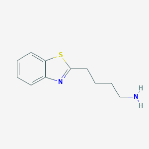molecular formula C11H14N2S B067566 4-(1,3-Benzothiazol-2-yl)butan-1-amine CAS No. 173838-78-3