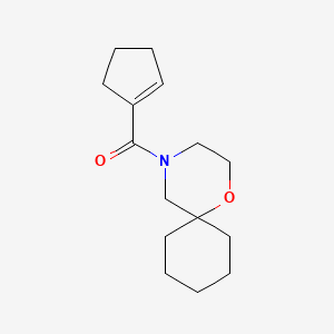 molecular formula C15H23NO2 B6757020 Cyclopenten-1-yl(1-oxa-4-azaspiro[5.5]undecan-4-yl)methanone 