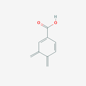 molecular formula C9H8O2 B067579 3,4-dimethylidenecyclohexa-1,5-diene-1-carboxylic Acid CAS No. 166827-94-7