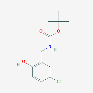 molecular formula C12H16ClNO3 B067583 Tert-butyl 5-chloro-2-hydroxybenzylcarbamate CAS No. 195517-88-5
