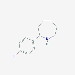 molecular formula C12H16FN B067601 2-(4-Fluorophenyl)azepane CAS No. 168890-44-6