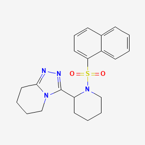 3-(1-Naphthalen-1-ylsulfonylpiperidin-2-yl)-5,6,7,8-tetrahydro-[1,2,4]triazolo[4,3-a]pyridine