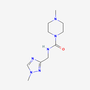 4-methyl-N-[(1-methyl-1,2,4-triazol-3-yl)methyl]piperazine-1-carboxamide