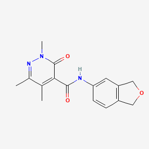 N-(1,3-dihydro-2-benzofuran-5-yl)-2,5,6-trimethyl-3-oxopyridazine-4-carboxamide