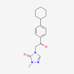 4-[2-(4-Cyclohexylphenyl)-2-oxoethyl]-2-methyl-1,2,4-triazol-3-one