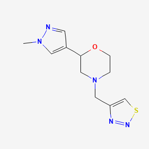 2-(1-Methylpyrazol-4-yl)-4-(thiadiazol-4-ylmethyl)morpholine