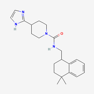 N-[(4,4-dimethyl-2,3-dihydro-1H-naphthalen-1-yl)methyl]-4-(1H-imidazol-2-yl)piperidine-1-carboxamide