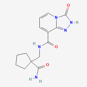 N-[(1-carbamoylcyclopentyl)methyl]-3-oxo-2H-[1,2,4]triazolo[4,3-a]pyridine-8-carboxamide