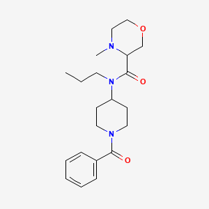 N-(1-benzoylpiperidin-4-yl)-4-methyl-N-propylmorpholine-3-carboxamide