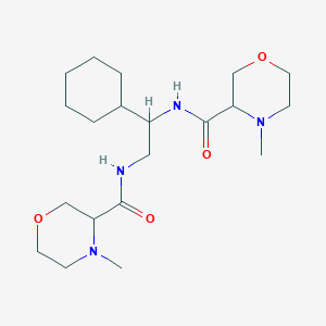 N-[2-cyclohexyl-2-[(4-methylmorpholine-3-carbonyl)amino]ethyl]-4-methylmorpholine-3-carboxamide