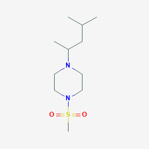 1-(4-Methylpentan-2-yl)-4-methylsulfonylpiperazine