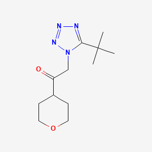 2-(5-Tert-butyltetrazol-1-yl)-1-(oxan-4-yl)ethanone