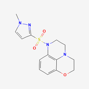 10-(1-Methylpyrazol-3-yl)sulfonyl-4-oxa-1,10-diazatricyclo[7.3.1.05,13]trideca-5,7,9(13)-triene