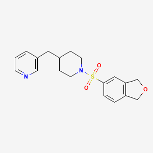 3-[[1-(1,3-Dihydro-2-benzofuran-5-ylsulfonyl)piperidin-4-yl]methyl]pyridine